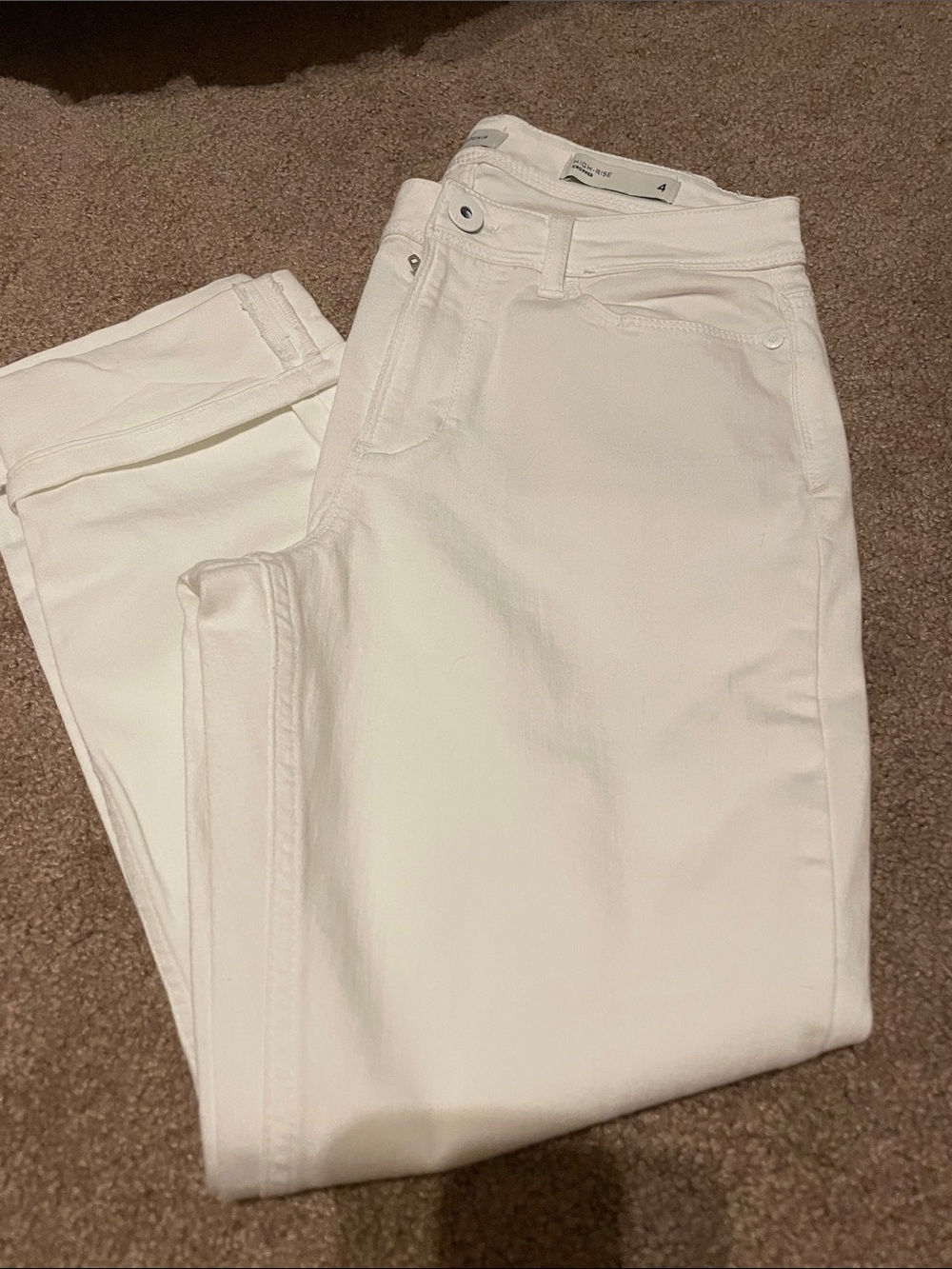 J. Jill White Ankle Crop Jeans
